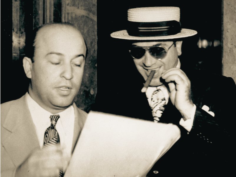 Al Capone with his lawyer