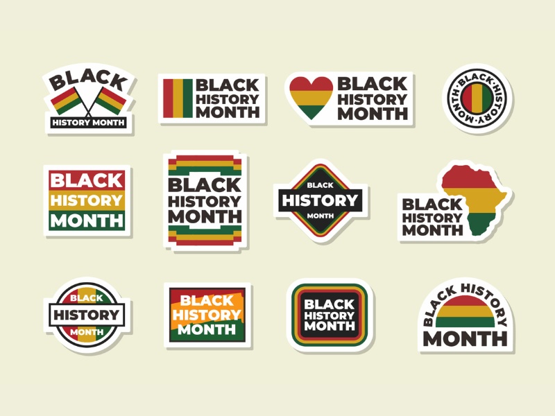 black history month pins